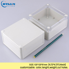 Project box waterproof junction box plastic enclosure for electronic project outdoor box diy instrument case 120*120*61mm 2024 - buy cheap