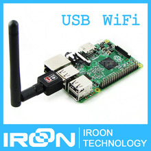 Мини 150 м Raspberry PI 2 Wi-Fi usb-адаптер Dongle с антенной RTL8188CUS адаптер беспроводной сети lan, Поддержка AP, работает с ПК 2024 - купить недорого