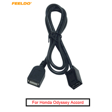 Cabo adaptador de extensão de porta fêmea, conector usb aux para carro honda civic/jazz/embutido/accord/odyssey stereo mp3 com 10 peças 2024 - compre barato