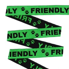 ZERZEEMOOY NEW wholesale 7/8'(22 mmx10yards) 100% Polyester Woven Jacquard Ribbon cartoon ribbon "Friendly " 2024 - buy cheap