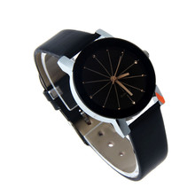 Relógio feminino zegarek damski, relógio de pulso analógico quartz de couro 2024 - compre barato