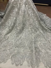 high quality SYJ-5317 embroidery tulle mesh lace fabric for wedding dress/evening dress 2024 - buy cheap