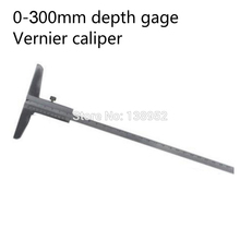 Medidor de profundidade vernier calibre 300mm, 12 ", ferramenta de medição de profundidade 0-300mm 2024 - compre barato
