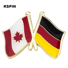 Insignia de la amistad de Canadá y Alemania, botones de decoración de bolso, broche de Metal para KS-2049 de ropa 2024 - compra barato