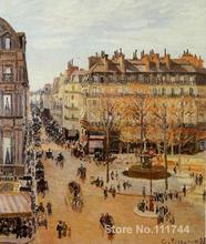 Rue Saint Honore Sun Effect Afternoon Camille Pissarro street scene paintings High quality Hand painted 2024 - buy cheap