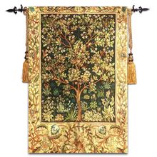 90x60cm Belgium William Morris WorksTree of Life Home Textile Jacauard Fabric Product Tapestry Wall Hangings Decoration Painting 2024 - buy cheap