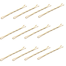 10 pçs 5cm cabelo ondulado em forma de u bobby pin barrette grip clip ouro pinos de cabelo feminino 2024 - compre barato