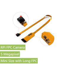 Модуль камеры Raspberry Pi, для Pi A +/B +/2B/3B, мини-размер с длинным FPC 2024 - купить недорого