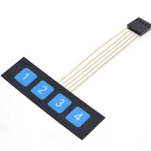 Panel de Control de teclado para Arduino, interruptor de membrana de matriz de teclas 1x4, 4 teclas, SCM, Teclado extendido, controlador superfino, 1 Uds. 2024 - compra barato