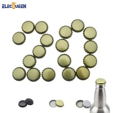 20pcs/lot Beer Bottle Caps Beer Lid Cover For DIY home Brewing Beer Tool Color Gold/ Black/ Silver New Arrival 2024 - buy cheap