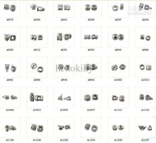 Cuentas espaciadoras chapadas en plata variada para pulsera, 90 Uds., M19741 2024 - compra barato