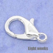 300 Silver Plated Lobster Clasp 12x6mm Findings hardware accessories diy Zinc alloy jewelry handmade material 2024 - buy cheap
