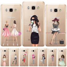 Capa de celular elegante, capa de silicone tpu macia para samsung galaxy j3 j5 j7 2017 j2 pro j3 j7 j8 j4 j6 2018 j2 j5 prime 2024 - compre barato