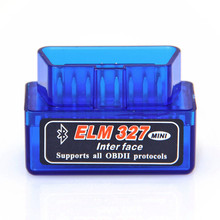 Super Mini Elm327 Bluetooth V2.1 OBD2 EOBD Elm 327 Mini de códigos para coche diagnóstico escáner envío gratis 2024 - compra barato