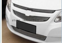 2010-2014 for Chevrolet Sail TOP Quality Stainless steel Car front bumper Mesh Grille Around Trim Racing Grills 2024 - buy cheap