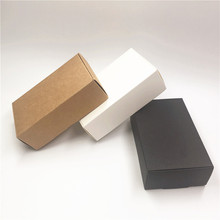 30Pcs/Lot Blank Handmade Packaging Box Kraft Paper DIY Paper Boxes Decoration Gift Box Brown White Black Paper Case Boxes 2024 - buy cheap