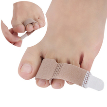 Foot Care Supplies 2pcs Toe Finger Straightener Hammer Toe Hallux Valgus Corrector Bandage Toe Separator Splint Wraps 2024 - buy cheap