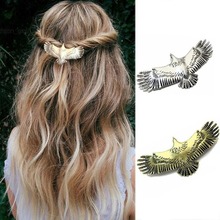 Viking Hair Jewelry Eagle Animal Vintage Style Antique gold and antique silver Colour Hair Clips Hairpins for girl women female 2024 - buy cheap