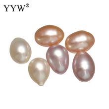 Pearl Beads Cultured Freshwater Pearl Beads For Making Diy Jewelry natural half-drilled 7-7.5mm Hole:Approx 0.8mm Sold By Pair 2024 - buy cheap