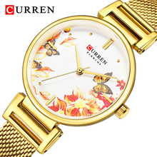 CURREN Fashion Luxury Women Watch Creative Flower Dial Clock Steel Strap Ladies Wrist Watches Top Brand Women Watch Reloj Mujer 2024 - buy cheap