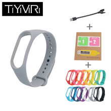Bracelet Silicone wrist strap for Xiaomi Mi Band 3 Strap+Charger cable screen protector Film For Xiaomi Mi band 3 accessories 2024 - buy cheap