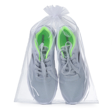 30x40 см белые большие подарочные пакеты 50 шт./лот прозрачные пакеты из органзы на шнурке для тканевой упаковки обуви можно нанести логотип 2024 - купить недорого