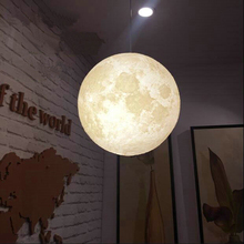 3D отпечаток кулон светильник s Новинка креативный лунный атмосферный Ночной светильник, лампа для ресторана/бара, подвесной светильник ing 2024 - купить недорого