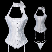 Sexy strap corset e bustier para mulheres lingerie corst plissado atado up corpo shaper da cintura shaper desgaste w3008 2024 - compre barato