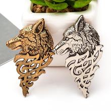 Vintage Women Men Wolf Lapel Brooch Pin Collar Jewelry Shirt Jeans Jacket Badge New 2024 - buy cheap