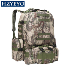 Hzyeyo 50l resistente à água camuflagem mochila para escalada ao ar livre caminhadas acampamento 11 cores multifuncional saco de desporto, B-08 2024 - compre barato