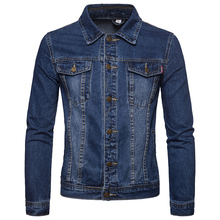Мужская джинсовая куртка, Весенняя/Осенняя куртка большого размера 5XL 2024 - купить недорого