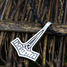 Men Norse Viking Simple Mjolnir Thor's Hammer Necklace Mythical Jewellery Thor Pendant 2024 - buy cheap