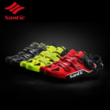 Santic Professional 3 цвета, нескользящая спортивная обувь для езды на велосипеде, Мужская дышащая обувь для езды на велосипеде 2024 - купить недорого