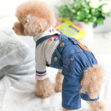 Denim Jumpsuit Pet Dog Clothes for Small Dogs Clothing Jean Trousers for Chihuahua Pug Costume Puppy Dog Accessories S-XXL 2024 - buy cheap