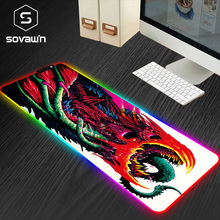 80x30cm XL Gaming Mouse Pad Large USB RGB Mousepad Mat with Backlight Gamer cs go Hyper Beast Rubber Mouse pad For PC Computer 2024 - buy cheap