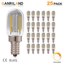 25pcs/lot T22 E14 LED Lamp 1W Grey Smoke Glass Tubular Night Light Bulbs 4000K 10 Watt Equivalent Edison Filament Dimmable Bulb 2024 - buy cheap