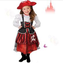 Halloween Christmas Pirate Girls Party Cosplay Costume Children Kids Abult Pirates of Caribbean costume Western cowboy clothing 2024 - buy cheap