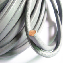 1 yarda 10x6mm Color gris Cable de piel de calabaza regaliz para pulsera fabricación de joyas 2024 - compra barato