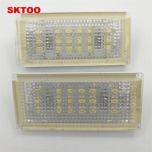 Sktoo par de luzes led 6000k para placa de carro hid, 4 portas, e46, 4d, 323i, 325i, 328i 1996-03 2024 - compre barato