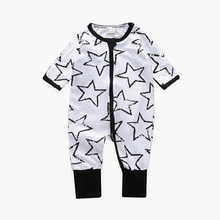 Star Zipper Newborn One-Piece Clothes Baby Girls Romper Boys Sleepwear Cotton Jumpsuit Infant Pajamas Overall Bebe Roupas Soft 2024 - buy cheap