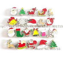 New Arrival  Christmas Series 8mm Slide Charms 100pcs Mixed Christmas Styles DIY charms Internal Dia. 8mm fit 8mm band SL437 2024 - buy cheap