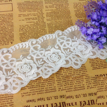 Mesh Lace Cotton Embroidery Lace Trim DIY Garment Accessories Free Shipping 8.5cm 2024 - buy cheap