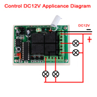 Interruptor e transmissor sem fio, sistema de controle remoto para casa inteligente dc 12v 10a 4ch 315mhz 433mhz - foto 2026 Interruptor e transmissor sem fio, sistema de controle remoto para casa inteligente dc 12v 10a 4ch 315mhz 433mhz - foto 2026