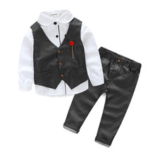 Roupas masculinas para bebês, blazer bonito para meninos, roupa de cavalheiro para crianças, primavera 2024 - compre barato