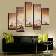 Handmade The Pyramids Of Egypt Picture Modern Abstract Oil Painting On Canvas Wall Art Gifts Home Decoration Craft Landscape 2024 - buy cheap