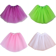 Юбка-пачка для маленьких девочек, идеальная полупрозрачная трехслойная сетчатая ткань, детская одежда, детская юбка для танцев 2024 - купить недорого