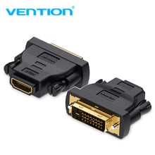 Vention-adaptador dvi hdmi para hdmi, conversor 24 + 1 macho para fêmea 1080p, conector hdtv para pc, ps3, projetor tv box, raio azul 2024 - compre barato