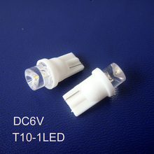 Luz indicadora de Led de cuña de alta calidad, lámpara de advertencia Led de 6V T10 w5w 168 194 501, luz de instrumentos, 6,3 v, envío gratis, 10 Uds./lote 2024 - compra barato