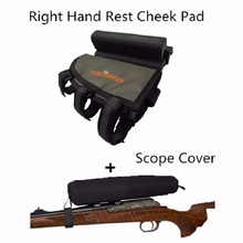 Tourbon Hunting Buttstock Cheek Rest w/ Cartridges Ammo Holder Bullet Pouch 3 EVA Pads Optics Sight Scope Cover for Shooting 2024 - buy cheap
