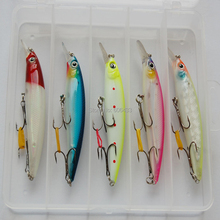 5 Pieces  Sea fishing Minnow lure Lures fish hook Crank baits with box 16g 11cm Free shipping 2024 - buy cheap
